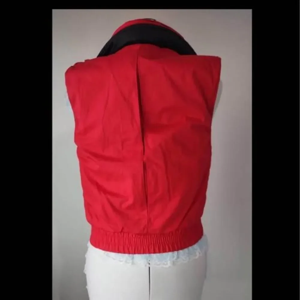 Boys size 8 London Fog Vest high altitude double sided red or black FLAW-No fron